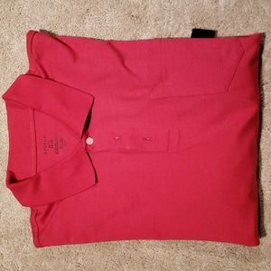 New with tags Mens XL 46 - 48 Red heather Short Sleeve Polo shirt